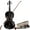 Black, variant on 4/4 Full Size Acoustic Violin Pack for Adults - Includes Case, Bow & Rosin Black