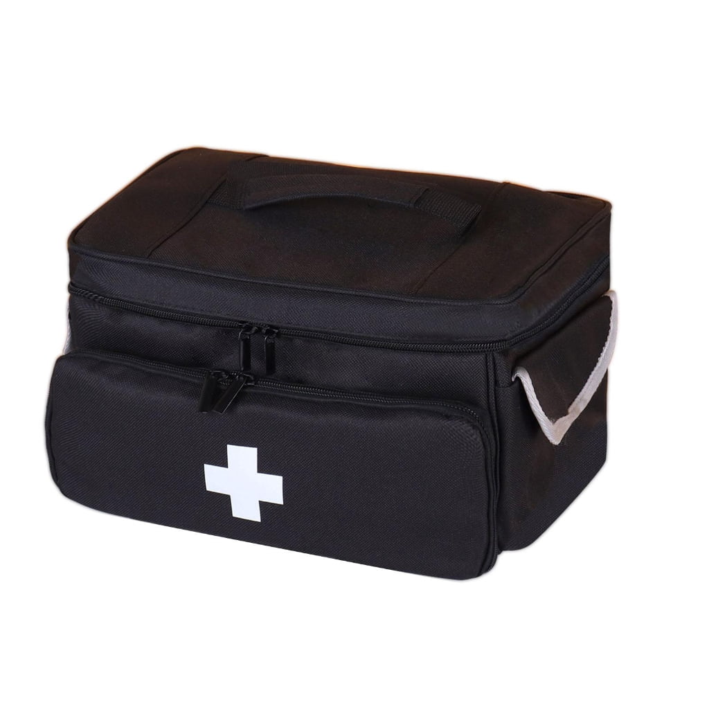 First Aid Kit Organizers with Multi Compartment Design and Smooth Zippers 600D Oxford Fabric for Secure Storage