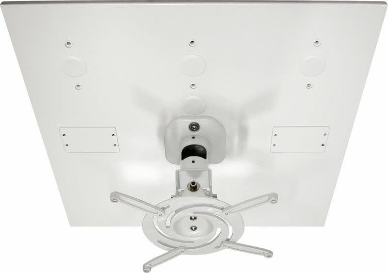 Amer Networks Universal Projector DropIn Ceiling Mount, White