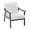 White, variant on Mid Century Modern Accent Chair, Upholstered Lounge Armchair with 5" Thick Cushion and Solid Wood Frame, Reading Leisure Chair for Living Room, 350LBS, Green