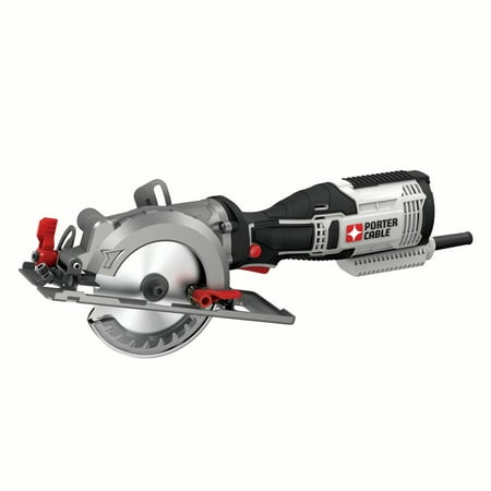 Porter Cable Table Saws - PORTER CABLE PCE381K 5.5-Amp 4-1/2-Inch Compact Circular Saw Kit