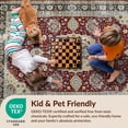 thumbnail image 4 of Design&I 4'x6' Ultra Soft Area Rug, Boho Throw Vintage Geometric Border Ru Door Felpudo Entryway None Fluffy Washable Non Shedding for Bedroom Living Room Home Office, 4 of 7