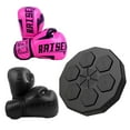 thumbnail image 1 of jinwen Music Boxing Machine Improves Perception Agility Training Household Exercise Black and Pink, 1 of 9