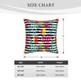thumbnail image 2 of KLL Trendy Colorful Pineapples Decorative Throw Pillow Covers Velvet Soft for Couch Sofa Bedroom Living Room Outdoor (No pillow core)- 18"x18", 2 of 5