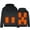 Black, variant on Homenesgenics Winter Jackets Women Faux Fur Unisex Heated Hoodie Usb Rechargeable Thermal Sweatshirt Washable Hooded Sweatshirt for Men and Women Black L