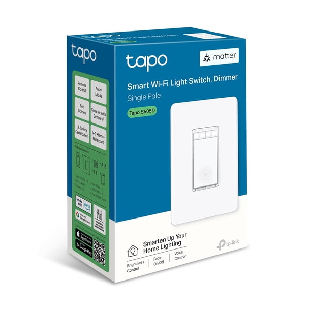 Interruptor atenuador inteligente TP-Link Tapo Matter Voice Control