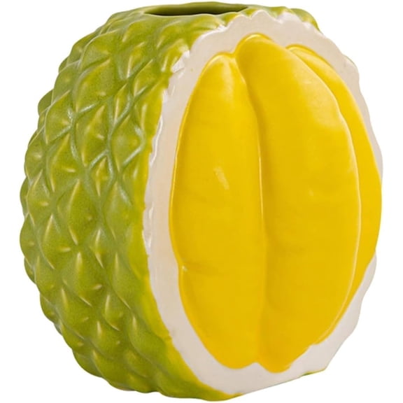 Ceramic Durian-Shaped Vase Planter, 9.8x9.3x9.2cm