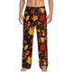 thumbnail image 1 of Balery Autumn Maple Leaves A Pantalones de pijama para hombre, pijama ultraligero, pantalón de descanso-X-Large, 1 of 6