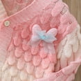 thumbnail image 5 of WOYY Toddler Girls Gradient Color Cardigan Sweater Jacket Tutu Skirt Outfits, Sizes 3-4T, 5 of 7