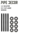 thumbnail image 3 of 1 In  X 18 In  Pipe Table Legs - 4 Pack, 3 of 10