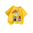 thumbnail image 4 of MEZZALL Kids Girls Cute Graphic Print T-Shirt Round Neck Short Sleeve Tee Summer Casual Tshirts Tops, Yellow, 8-9 Years, 4 of 4