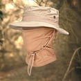 thumbnail image 2 of Gyexs Camo Boonie Sun Hats with Balaclava - Mens Face Mask UV Protection Bucket Hat for Fishing Hiking, Khaki, One Size, 2 of 4