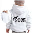 thumbnail image 1 of FAOWME Chandail à Capuchon pour Filles Manches Longues Sweat à Capuche Graphique Mignon Blanc 4-5 Ans, 1 of 4