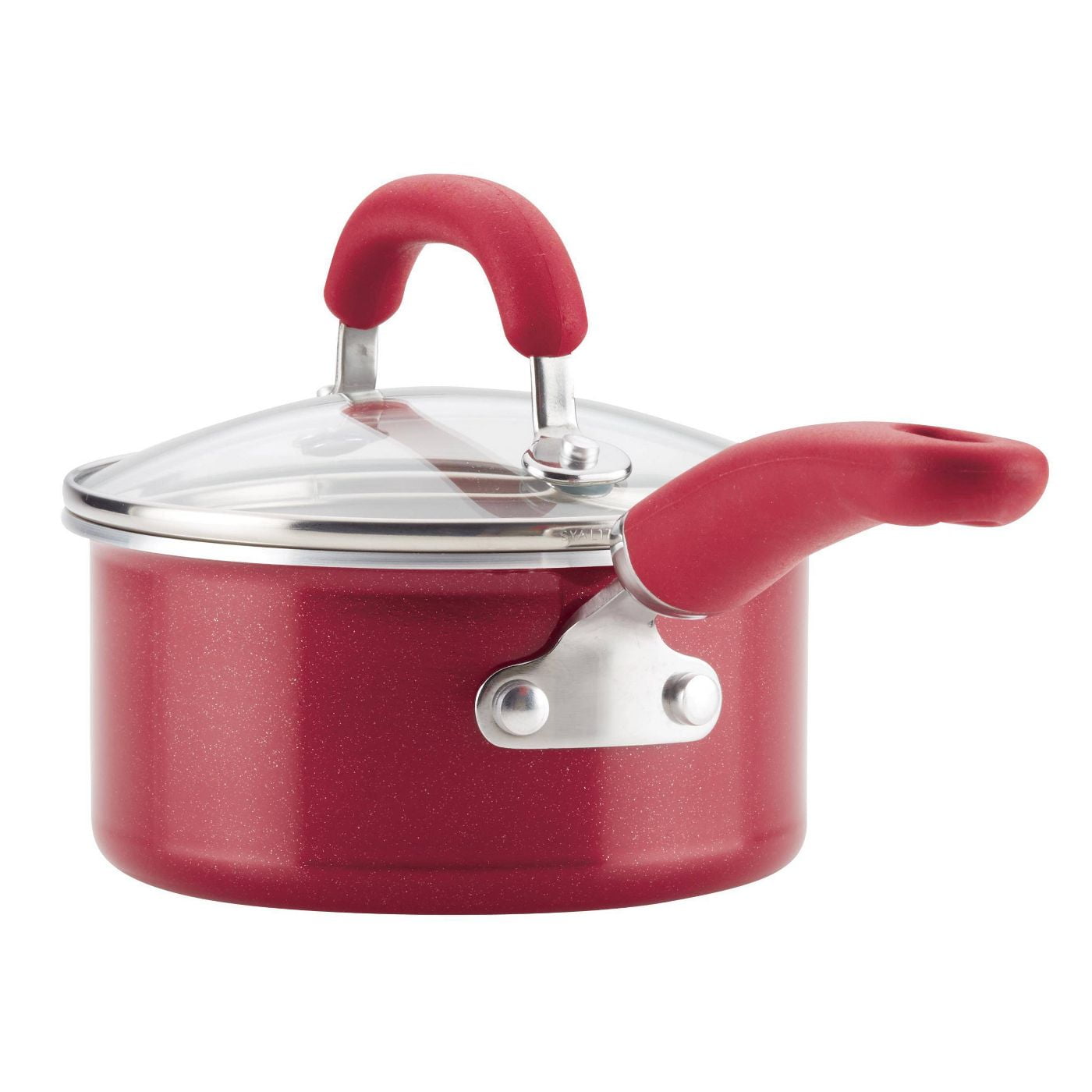 Rachael Ray Create Delicious Aluminum Nonstick Cookware Set, 13-Piece, Red Shimmer