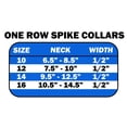 thumbnail image 2 of Pet and Dog Spike Collar, "Clear Crystals  Rainbow Spikes”, 2 of 9