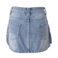 thumbnail image 6 of oqasdz Women's Slim Fit Distressed Denim Skirt with Pockets Slim Fit Stylish Bodycon Cargo Jean Skirt Casual Outdoor Versatile Dailywear, 6 of 6
