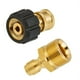 thumbnail image 1 of Juego de Adaptadores de Lavadora de Alta PresióN, Kits de ConexióN RáPida para Lanza de Espuma para Nieve M22 a ConexióN RáPida de 1/4 Pulgadas, 5000 PSI, 1 of 6