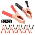 thumbnail image 2 of 10pcs 30A Crocodile Spring Clamp Red & Black Car Battery Clip Cables Alligator  Charger  Voltage Testing Tool Accessory,R and B, 2 of 7
