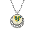 thumbnail image 1 of En forma de corazón de mi adorable Brasil Brasil Collares Colgante Retro Moon Stars Jewelry Unbranded M, 1 of 3
