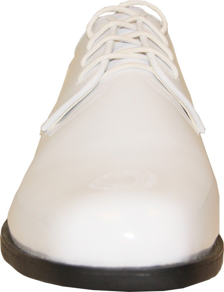 VANGELO Men's Tuxedo Shoe TUX-1 Wrinkle Free Dress Shoe (13 E(W) US, White Patent) - image 3 of 5