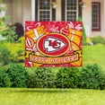 thumbnail image 4 of Kansas City Chiefs 24" x 18" Happy Holidays Christmas Outdoor Staked Yard Sign, 4 of 5
