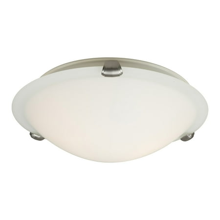 

Forte Lighting 2799-02 2 Light 12 Wide Flush Mount Bowl Ceiling Fixture - Nickel