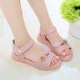 thumbnail image 6 of JSCDRPDWL Jelly Sandals Toddler Children Shoes Princess Shoes for Girls 5-6 Years Old Fashion Flower Thick Sole Sandals Soft Sole Comfortable Princess Sandals, Floral Thick Sole Princess Sandals For, 6 of 9