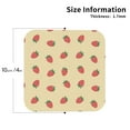 thumbnail image 2 of Kdxio Strawberries Funny Coasters,4 Pcs Leather Coasters,Housewarming Gifts,Protect Furniture from Water Marks Scratch and Damage, 2 of 8