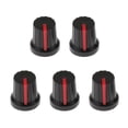 thumbnail image 2 of Perillas de Pedal de Efecto de Guitarra Yuyangstore 5 uds. Negro y Negro + rojo, 2 of 8