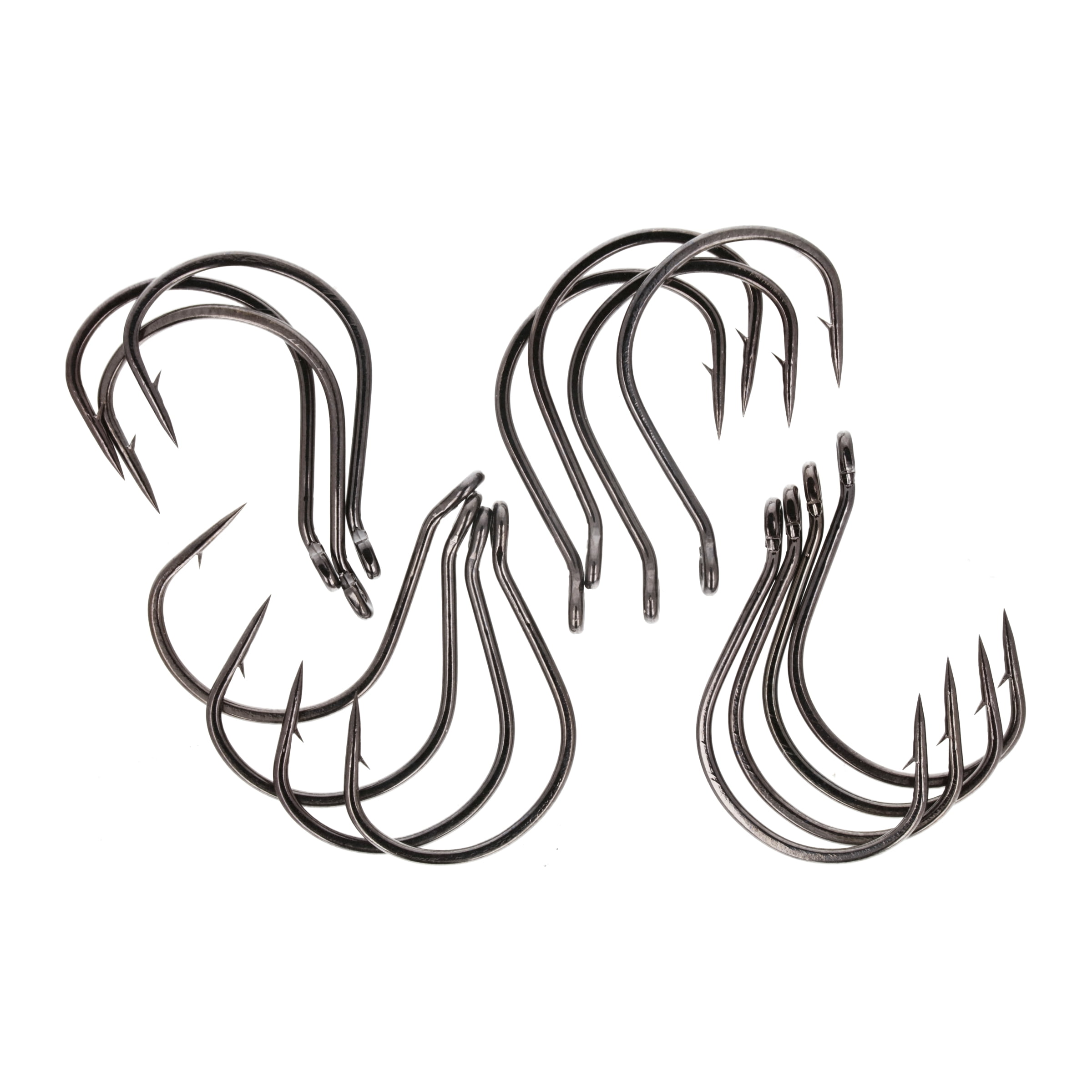 (2 pack) Eagle Claw Lazer Sharp Pro Series Wacky Worm Fishing Hooks, Size 1/0, 15 Pack