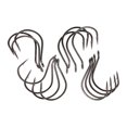 thumbnail image 4 of Eagle Claw Lazer Sharp Pro Series Wacky Worm Fishing Hooks, Size 1/0, 15 Pack, 4 of 8