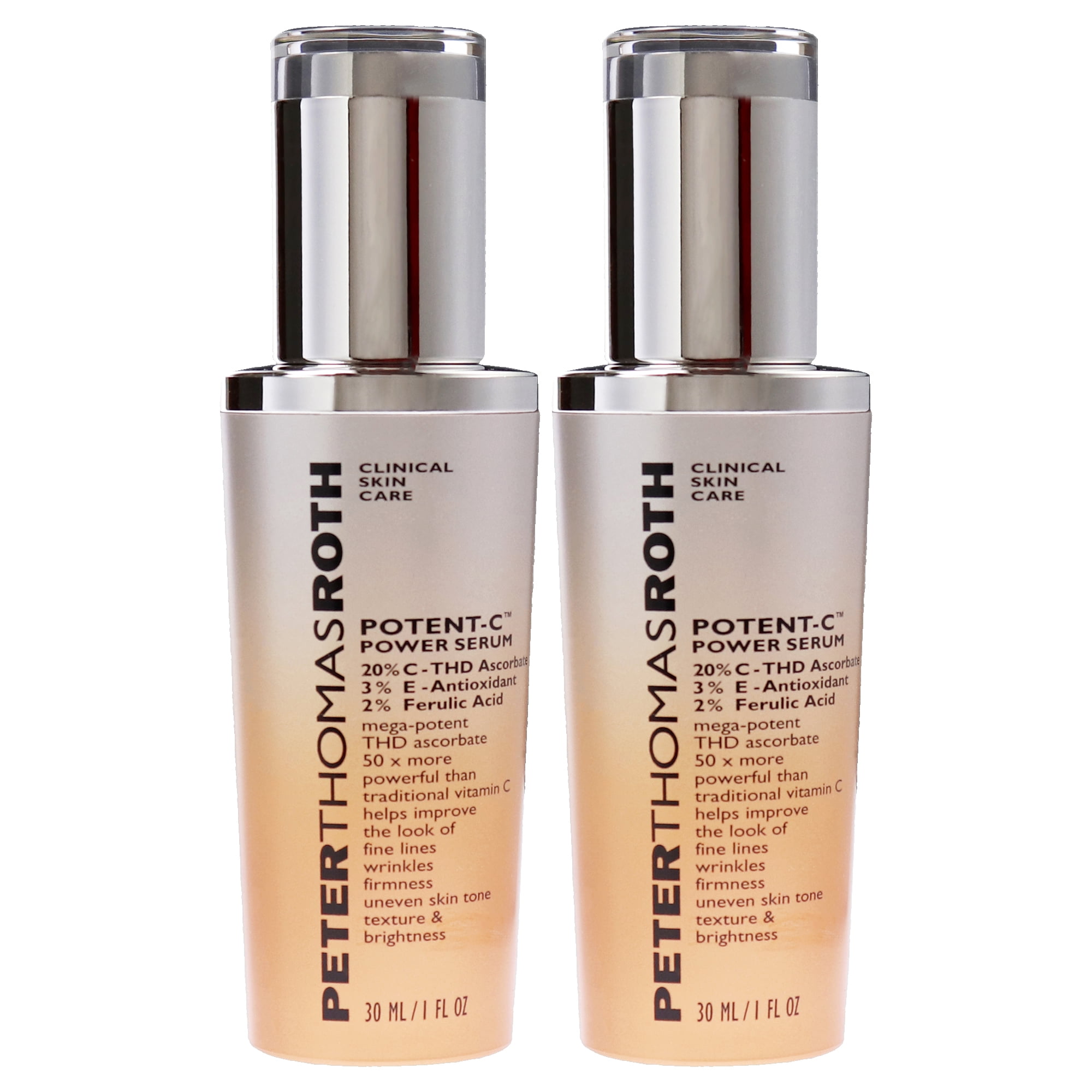 Peter Thomas Roth Potent-C Power Serum - Pack of 2 - 1 oz Serum