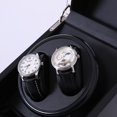 thumbnail image 2 of fuerte de caja de seguridad para enrollador de reloj para 2 relojes automáticos con cerradura digital, acabado en piel sintética jinwen Enrollador de reloj mecánico, 2 of 8