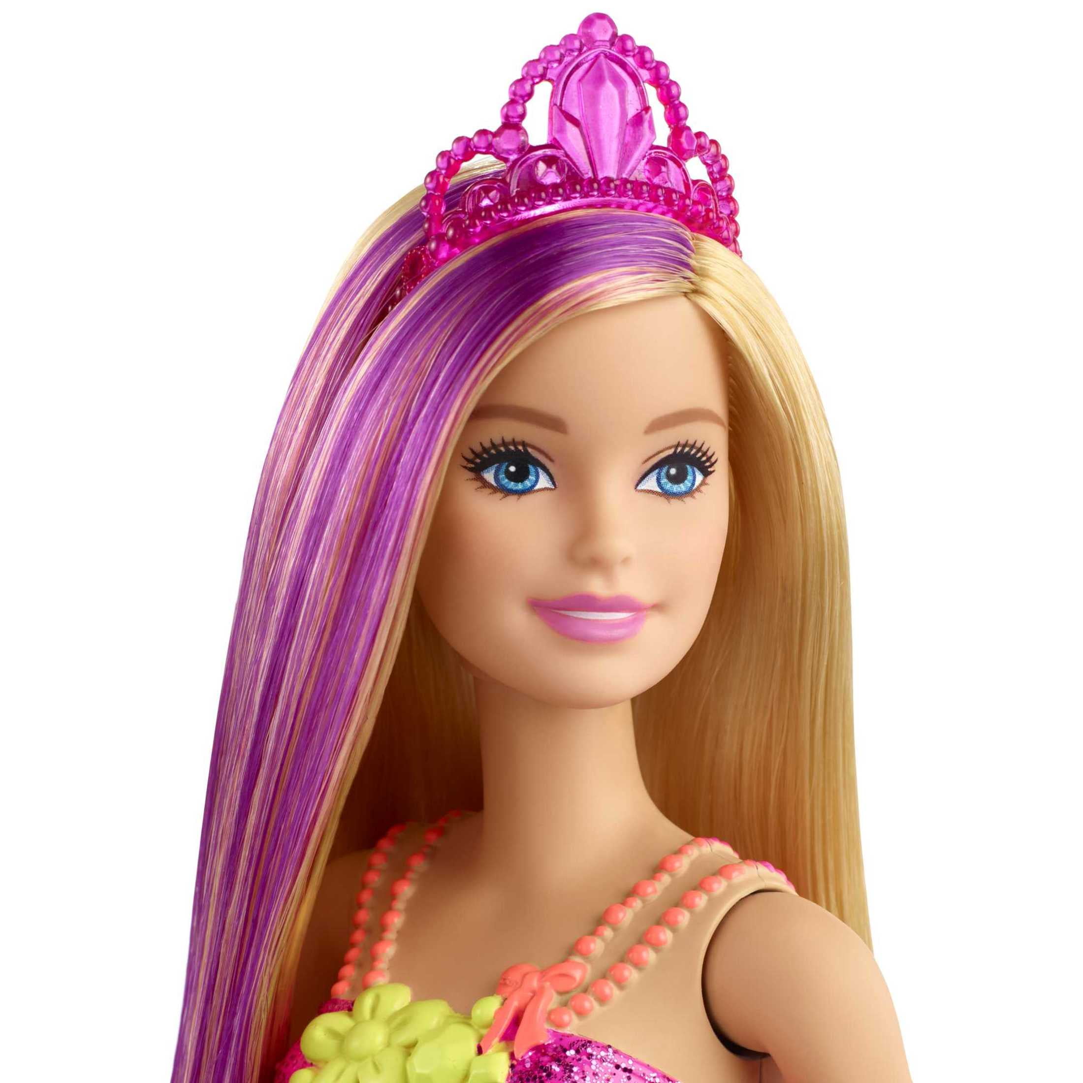 Barbie Dreamtopia Royal Doll with Blonde Hair with Purple Streak & Accessories
