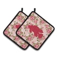 thumbnail image 1 of Caroline's Treasures Poisson - Poisson Tropical Shabby Chic Roses Roses Paire de Supports de Pot BB1013-RS-PK-PTHD 7.5HX7.5W Multicolore, 1 of 3