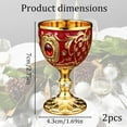 thumbnail image 5 of Vintage Chalice Goblet, Elegant Vintage Wine Cup for Wine Tasting, Home Decor, Drinking Glass Gift for Giving, Vintage Decorations for Home, 5 of 10