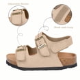 thumbnail image 2 of Sandalias ZUSERIS unisex para niños pequeños y niñas, color beige, etiqueta 31, 2 of 6