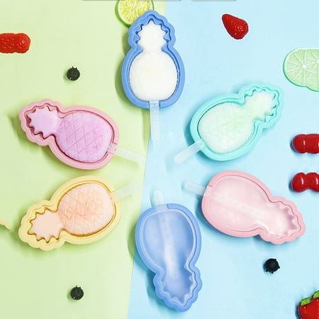 

BingYELH Pineapple Shaped Silicone Popsicle Tool with Lid - 1pc Ice Tool