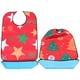 thumbnail image 4 of KAKOWELY 2 baberos navideños para adultos, babero decorativo para adultos mayores, babero para comer, babero para personas mayores, babero con correa ajustable, 4 of 4