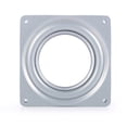 thumbnail image 2 of Turntable Bearing, 4in Galvanized Steel Rotating Plate Display Base Turntable Square Display Stand Desk Tool, 2 of 7