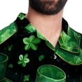 thumbnail image 5 of Saint Patrick's Day Men's Short Sleeve Beach Shirts, Casual Printed Poplin Button Down, Unisex Summer Hawaiian Shirt, 5 of 6