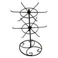 thumbnail image 1 of Redempat 2-Tier Rotatable Jewelry Metal Earrings Necklace Hanging Bracelet Stand Multifunction Display Organizer Home Bar Black, 1 of 6