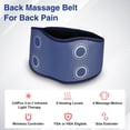 thumbnail image 3 of Morfone Red Light Belt with 3 Heat & 4 Vibration Massage, 660nm & 850n Infrared Red Light Wrap Belt for Body Waist Back Shoulder Leg Knee,Blue, 3 of 7