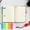 Multicolor Size H4, variant on Sticky Notes Tabs, Transparent Removable Page Markers, 100PCS Multicolor Self-Adhesive Book Flags for Highlighting Organizing