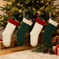 thumbnail image 4 of Dalxymotic Christmas Stocking, Cable Knit Xmas Stocking With Thick Cuff, Classic Large Hanging Christmas Sock, Christmas Decorations Indoor Outdoor for Tree, Fireplace, Mantel, Wall, 4 of 6