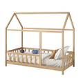 thumbnail image 1 of MIMI BEDS ARY Montessori House Floor Bed with 12 Educational Posters, Twin, Natural, 1 of 10