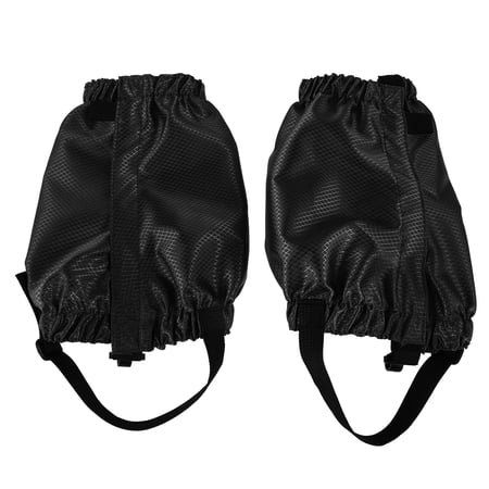 Phenofice 1Pair Outdoor Hiking Gaiters Covers Black Lightweight and Durable Boot Protectors