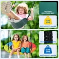 thumbnail image 6 of KloKick 5-in-1 Heavy Duty Metal Swing Set for Kids Backyard, with Slide, Monkey Bars, Saucer Swing & Tunnel, ASTM Safety Certified, Ages 3-12, 660lbs Capacity(sand), 6 of 14