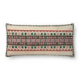 thumbnail image 1 of Loloi Rugs P0634 Multicolor Circle and Diamond Pattern Throw Pillow, 1 of 3