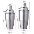 thumbnail image 3 of 6 Piece Cocktail Shaker Set, Free Storage Bag, Birthday Gift, Cocktail Shaker, Stainless Steel Cocktail Shaker Kit, Professional Bar Bartender Cocktail Shaker Kit,, 3 of 5